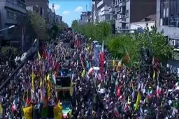 حضور گسترده مردم در مراسم چهلم قائد شهید