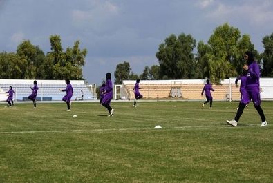  تمرین تیم ملی فوتبال زنان در جزیره کیش