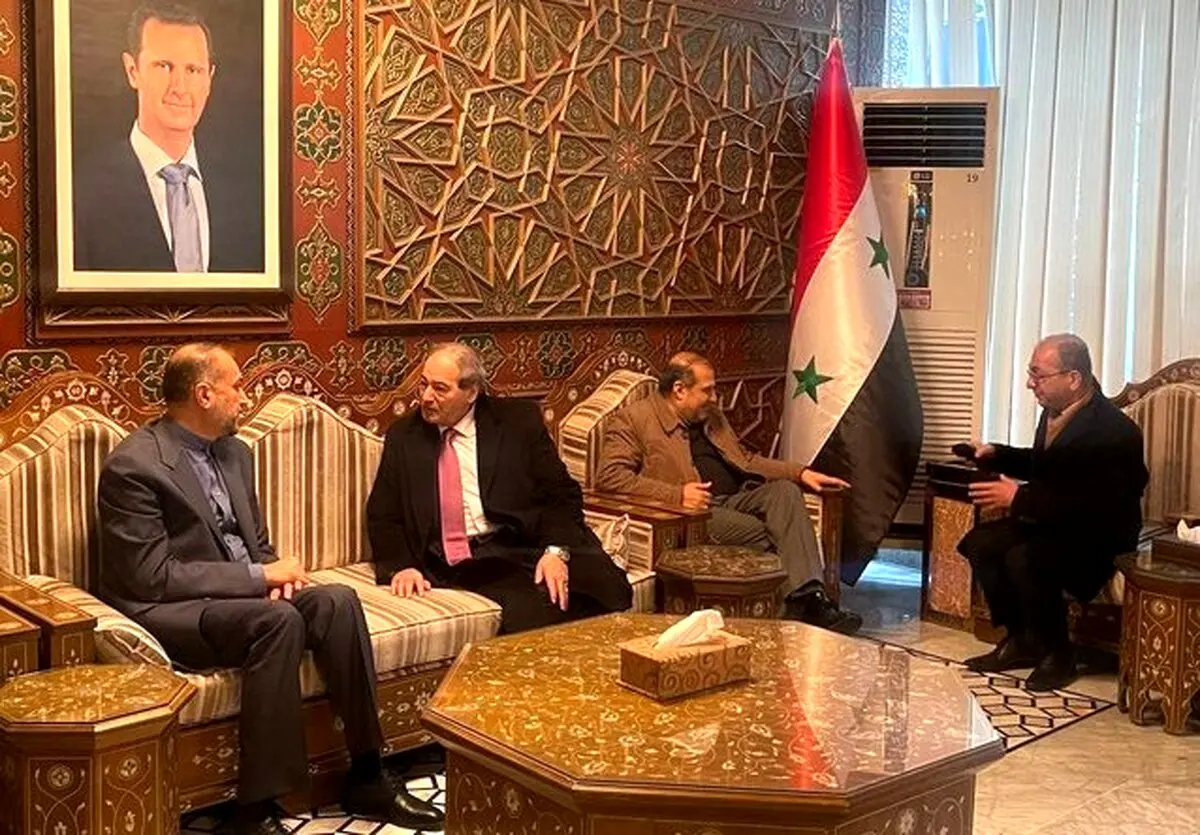 امیرعبداللهیان با بدرقه فیصل مقداد راهی تهران شد