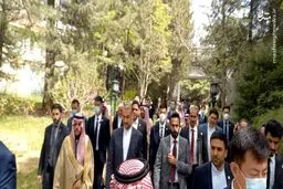 تصاویر پیاده‌روی و گفتگوی وزاری خارجه ایران و عربستان