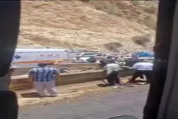 ببینید | واژگونی مرگبار اتوبوس در فارس با ۱۵ کشته