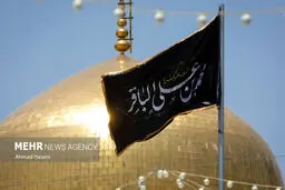 تصاویرحرم مطهر رضوی در روز شهادت امام محمد باقر (ع)
