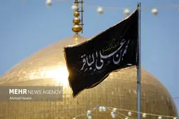 تصاویرحرم مطهر رضوی در روز شهادت امام محمد باقر (ع)