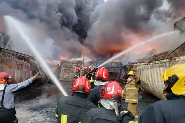 آتش سوزی بزرگ در پایتخت