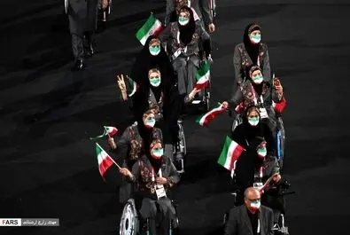 مراسم افتتاحیه پارالمپیک و رژه کاروان ایران