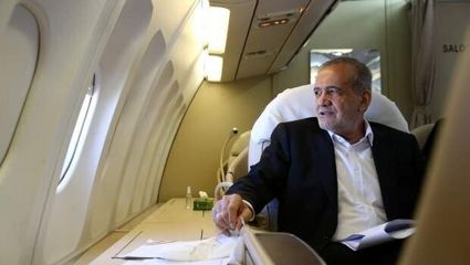 تحسین همگان از فرود زیبای هواپیمای ایرباس ۳۴۰ ریاست جمهوری ایران در نیویورک + فیلم