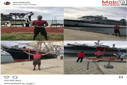 تصاویری از احمدرضا عابدزاده در سن دیگو کالیفرنیا