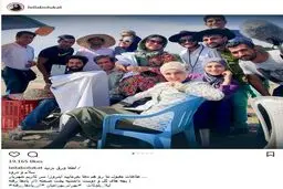 لیلا بلوکات و دوستانش در پشت صحنه «از یادها رفته» / عکس