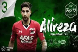 جهانبخش، سومین بازیکن برتر آسیا در سال 2017 + عکس