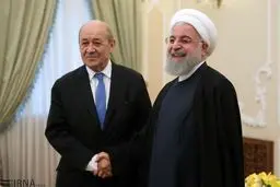 تصاویری از دیدار وزیر خارجه فرانسه با رئیس‌جمهور