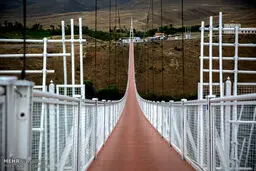 بزرگترین پل معلق خاورمیانه در اردبیل/ تصاویر