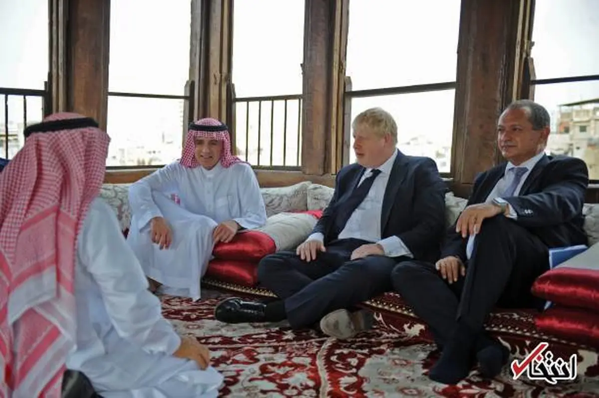 حضور وزیر خارجه انگلیس در منزل بنیانگذار آل سعود