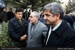 تصاویری از مراسم تشییع مادر احمدی‌نژاد با حضور مشایی، مرتضوی، بقایی، ثمره هاشمی، محمدعلی رامین، الهام، کوچک زاده و ...