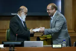 حضور محمدباقر قالیباف در جلسه شورای اسلامی شهر تهران/تصاویر