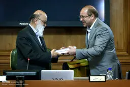 حضور محمدباقر قالیباف در جلسه شورای اسلامی شهر تهران/تصاویر