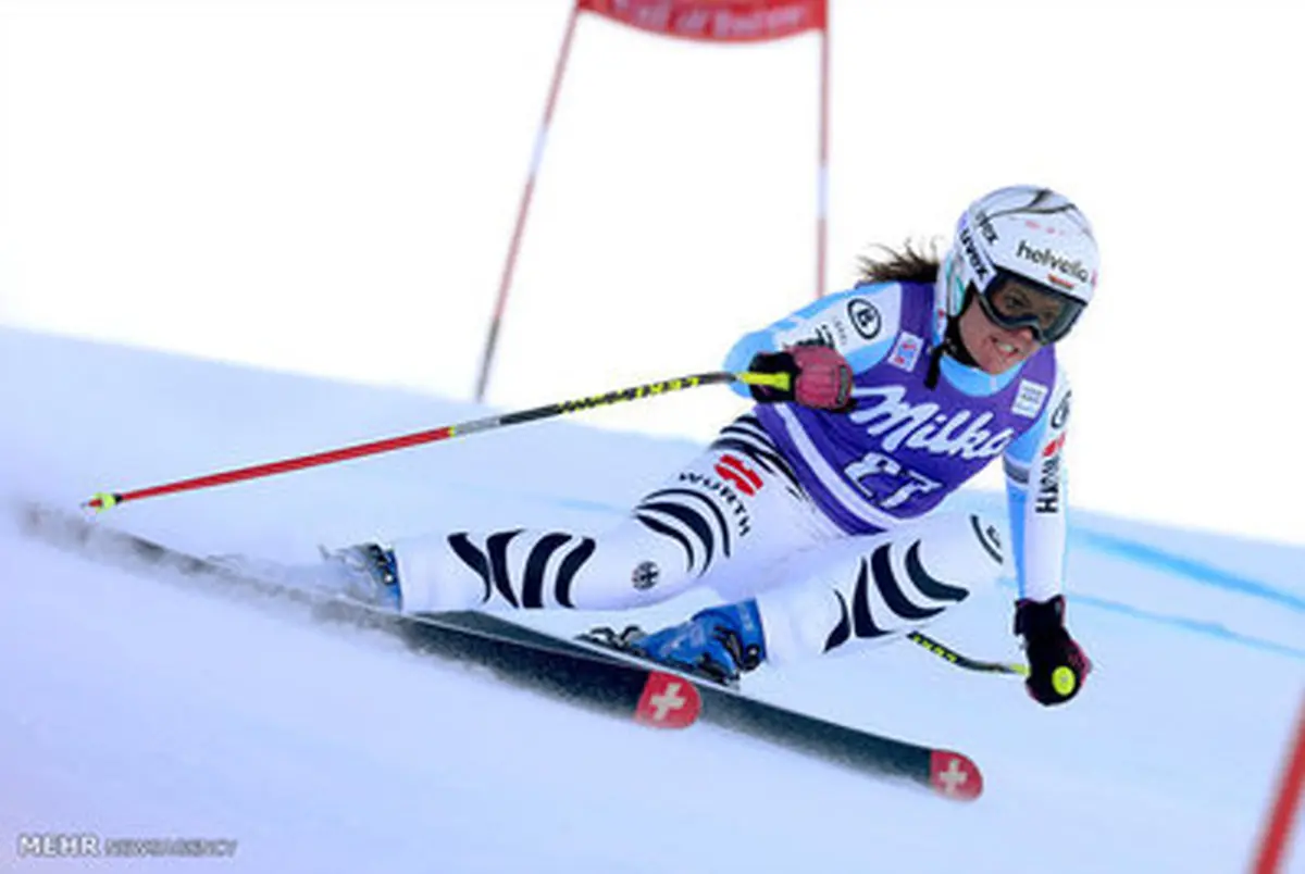 مسابقات اسکی سرعت زنان در فرانسه/ تصاویر