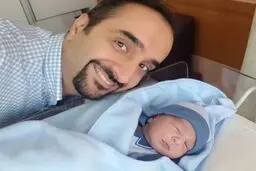 اولین عکس منتشر شده از آقای مجری و پسرش/عکس