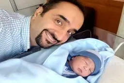 اولین عکس منتشر شده از آقای مجری و پسرش/عکس