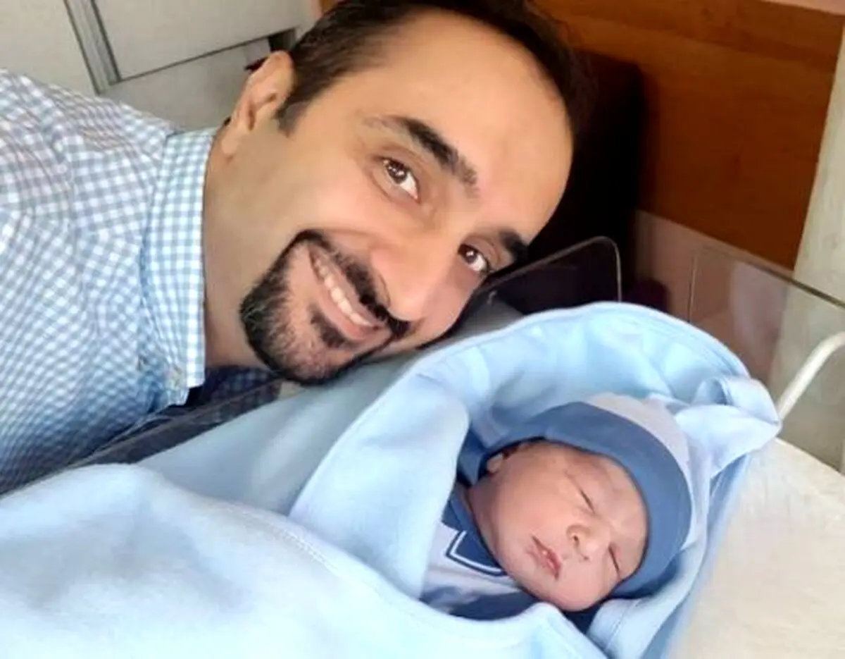 اولین عکس منتشر شده از آقای مجری و پسرش/عکس