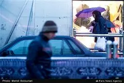 تصاویری از بارش برف پاییزی در تهران