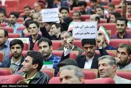 دست‌نوشته جالب هوادار میرسلیم در تبریز/عکس