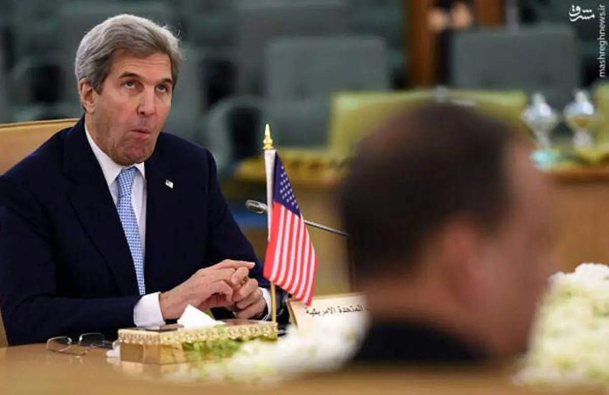 شکلک عجیب جان کری در نشست ریاض!