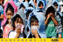 مانور ایمنی در برابر زلزله / عکس