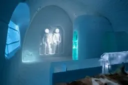 تصاویری از هتل یخی سوئدی‌ها که هر سال از نو ساخته می‌شود