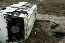 ون گردشگران خارجی در فارس واژگون شد/ 9 نفر مصدوم شدند