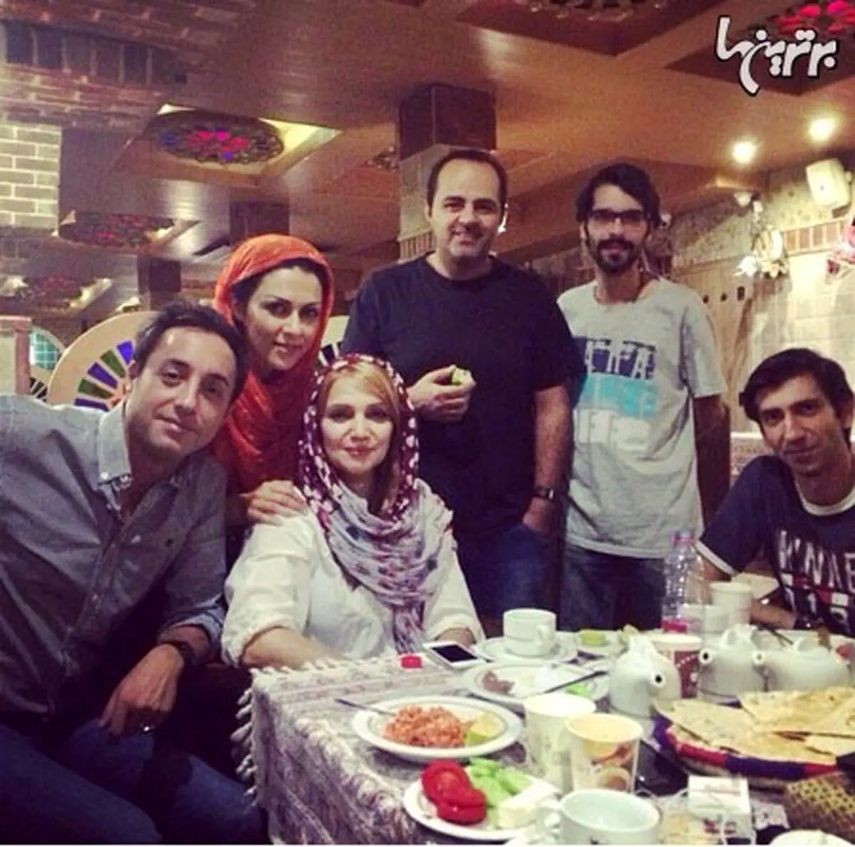 عکس/ املت‌خوری امیرحسین رستمی و الهام پاوه نژاد