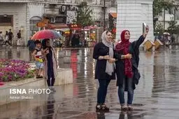 تصاویر دیدنی از بارش باران در رشت