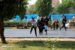 در حاشیه حادثه تروریستی اهواز / عکس