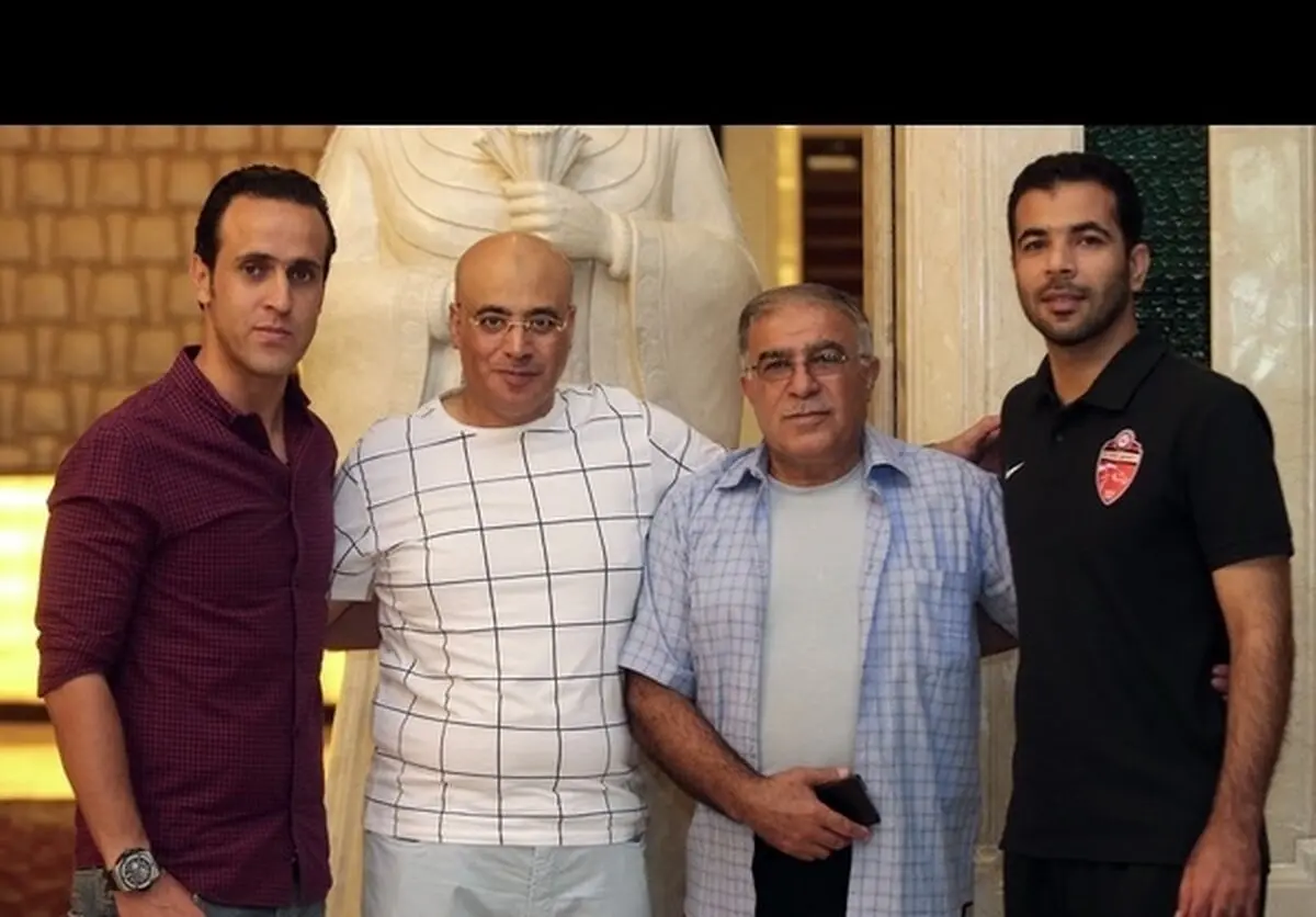 تجلیل حریف نفت از جادوگر و حسن روشن + عکس