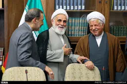 خنده‌های هاشمی، ناطق و ولایتی در یک قاب/ عکس