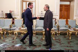 حواشی دیدار وزیر خارجه دانمارک با لاریجانی/تصاویر