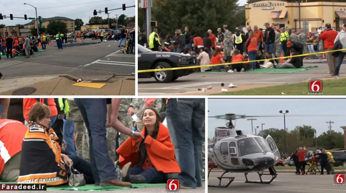 رانندگی دختر مست حادثه آفرید/تصاویر