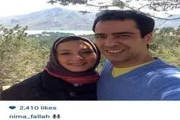 عکس سلفی زوج عاشق در دامان طبیعت