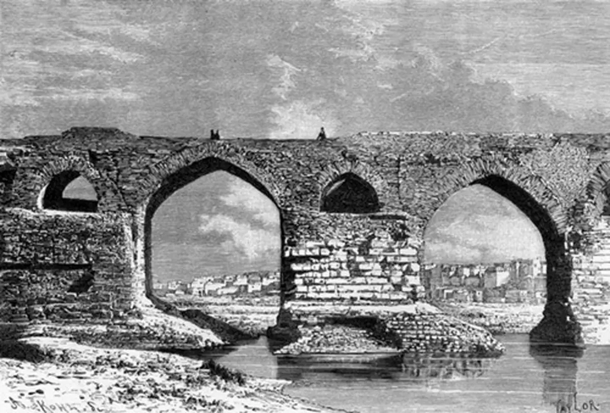 تصویری کمیاب از پل دزفول