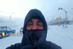 فیلم دیده نشده از گرفتار شدن خودرو‌ها در کولاک جاده هراز