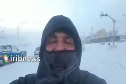 فیلم دیده نشده از گرفتار شدن خودرو‌ها در کولاک جاده هراز