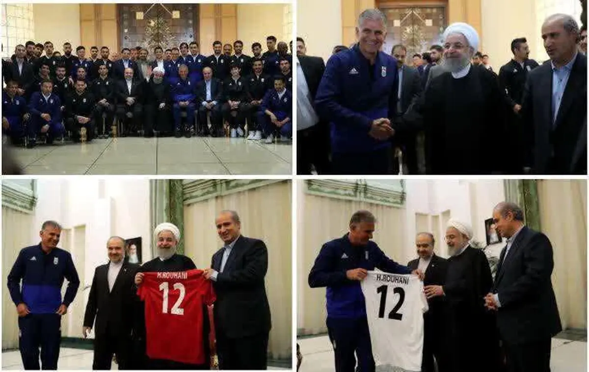 عکس یادگاری حسن روحانی با کی روش