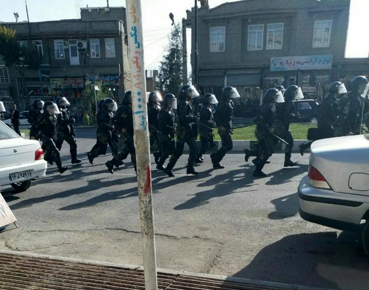 حضور نیروهای ضد شورش در ارومیه/عکس