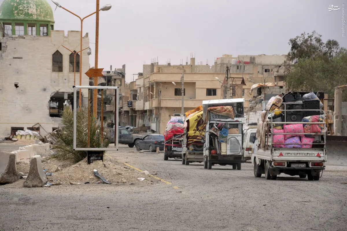 عکس/ بازگشت شهروندان سوری به تدمر