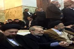 هم‌نشینی علی لاریجانی، سیدحسن خمینی و وزیر اطلاعات/ عکس