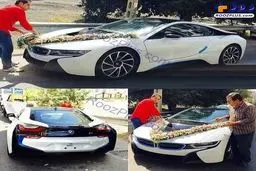 تصویری از گران ترین ماشین عروس ایران!