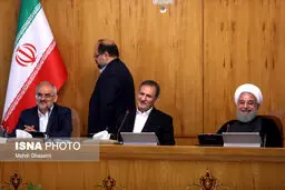 تصاویری از حواشی جلسه هیات دولت
