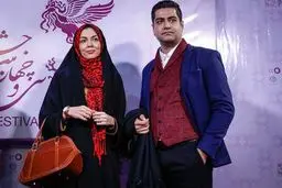 آزاده نامداری و همسرش در جشنواره/عکس