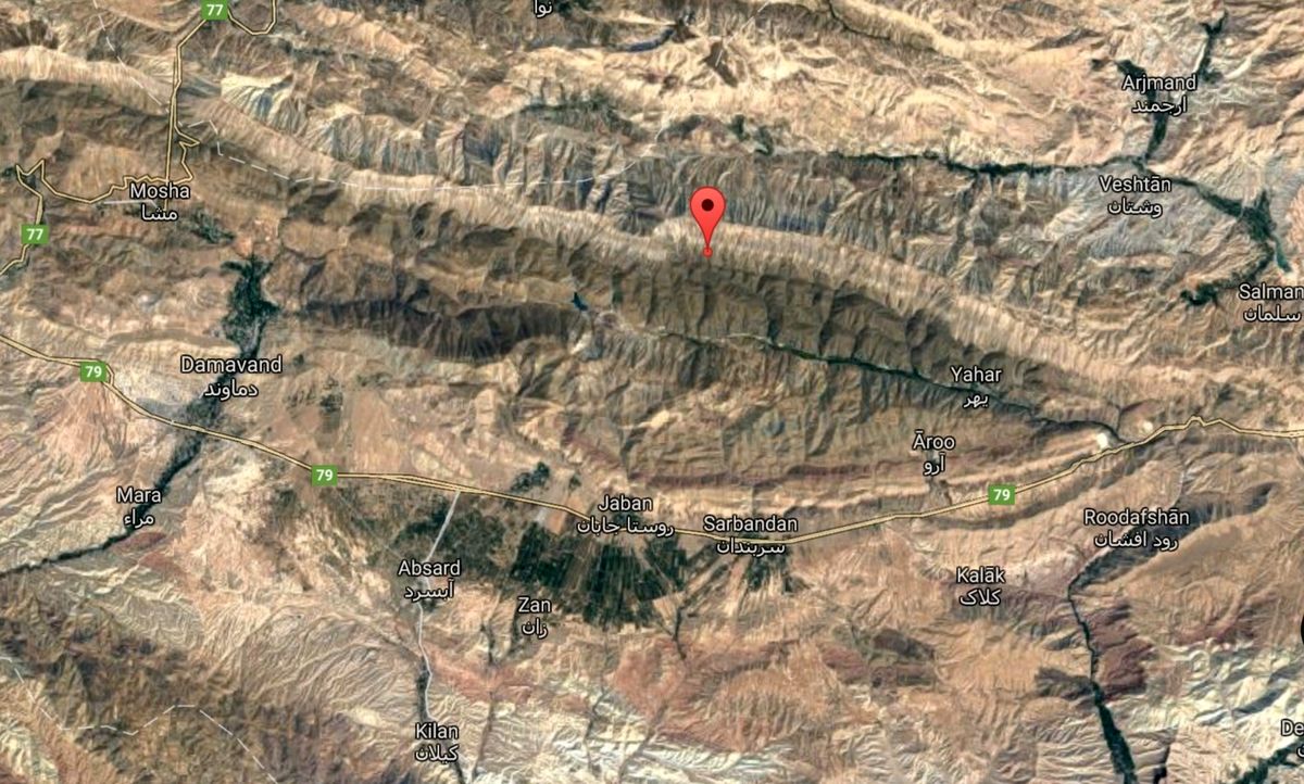 زلزله در تهران؛ ۳.۲ ریشتر/ تصویر هوایی مرکز زمینلرزه