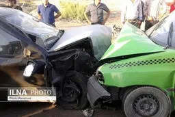 مصدومیت ۱۰ دانش‌آموز در تصادف سرویس مدرسه