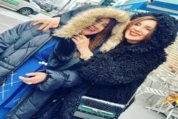 عکس جالب لیلا بلوکات در کنار مادرش